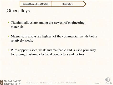 General Properties Of Metals презентация онлайн