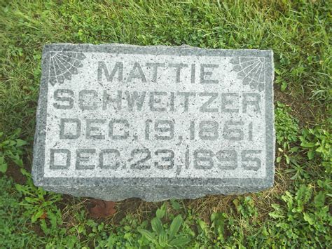 Martha Jane Mattie Younce Schweitzer Memorial Find A Grave