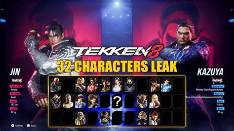 TEKKEN 8 32 Characters Leak Characters Select Screen Is Real New