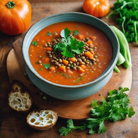 hearty lentil  vegetable soup recipe cookaifood