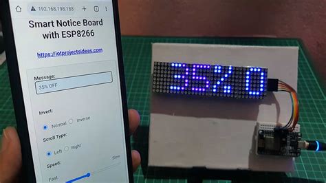 Smart Notice Board With Esp Dot Matrix Led Display