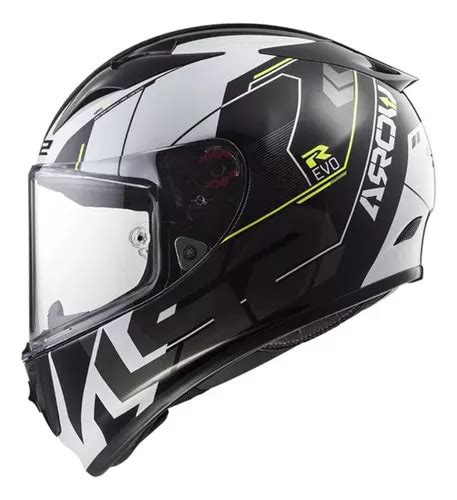 Casco Ls Arrow R Evo Techno Blanco Negro