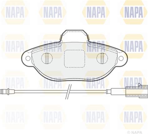 Fits Fiat 500 2008 Panda 2007 2011 1 2 NAPA Front Brake Pads Set