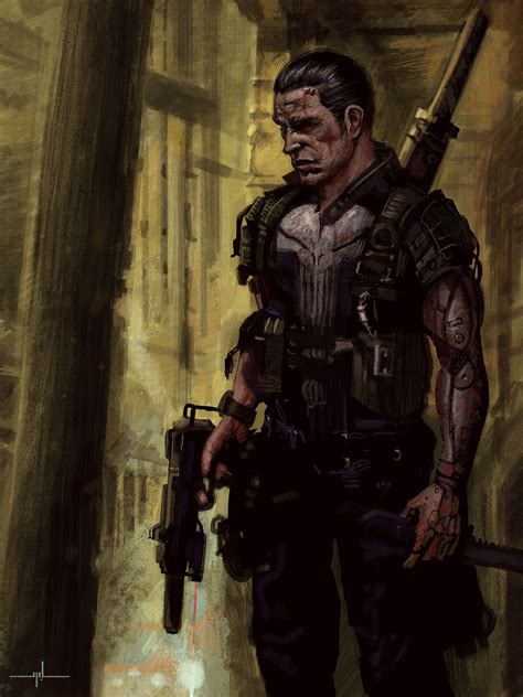 The Punisher 2099 Redesign By Yanni Davros Punisher Punisher