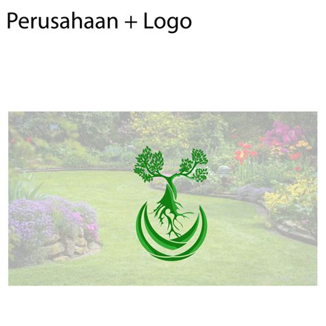 Logo with a green landscape company concept - MasterBundles