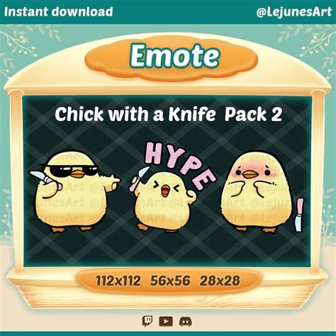 Chick Emote Pack Twitch Emotes Emote For Twitch Discord And