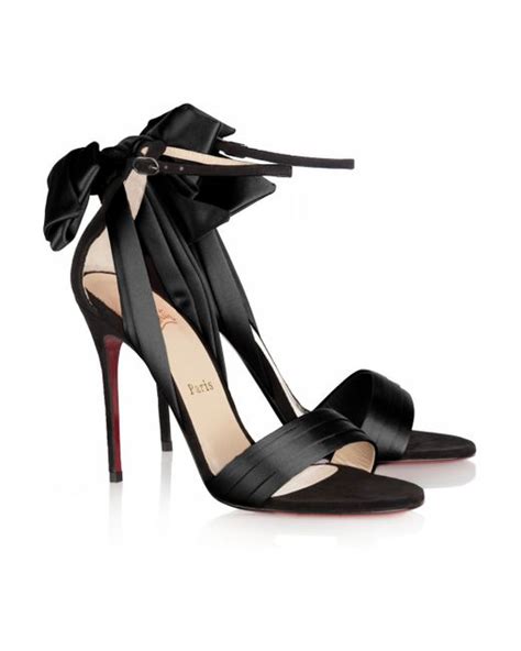 Christian Louboutin Vampanodo Satin And Suede Sandals In Black Lyst