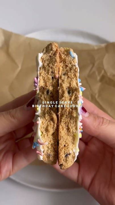 Healthy Single Serve Birthday Cake Cookie Youtube