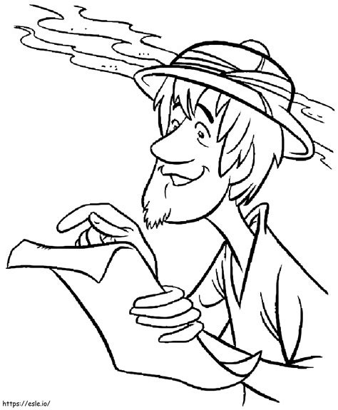 Awesome Shaggy Coloring Page