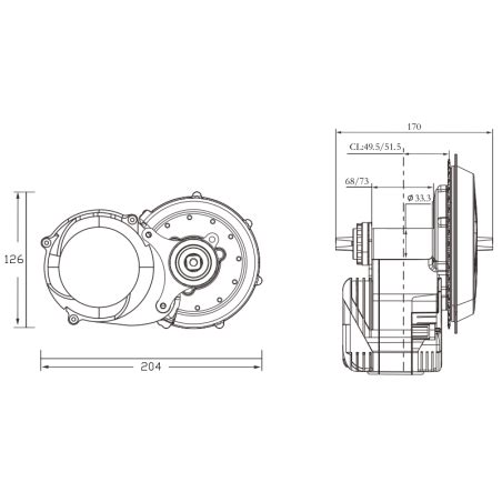 Tongsheng TSDZ8 TSDZ2 Turbo 750W 48V Mid Drive Motor Updated Firmware