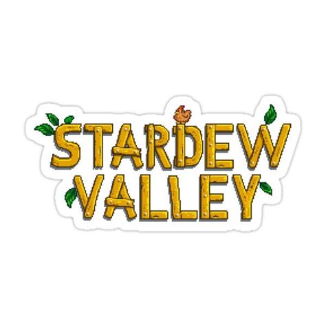 "Stardew Valley Logo" Sticker for Sale by ParchedChair | Stardew valley ...