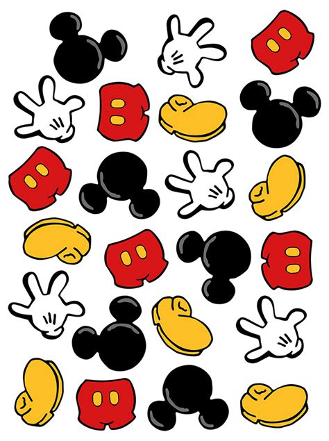 Pegatinas A5 Modelo Nº 12 Mickey Mouse Tienda Online