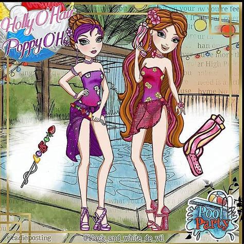 Ever After High Rebels Ever After Dolls Summer Pool Party Paper Book