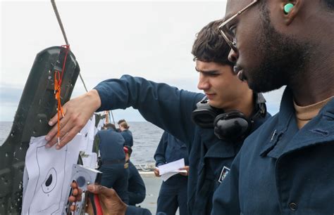 DVIDS Images Sailors Aboard The USS Howard Conduct A Live Fire