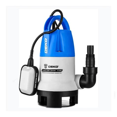 Deko W W Hp Sump Pump Gph Portable Submersible Pump Clean