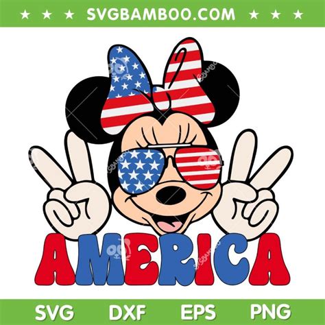 4th Of July Minnie Magical SVG PNG