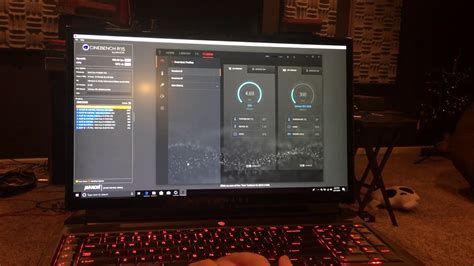 Alienware Area M Cinebench R Cpu Thermal Stress Test Youtube