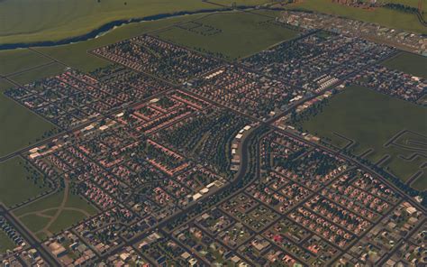 American-style suburbs WIP : CitiesSkylines