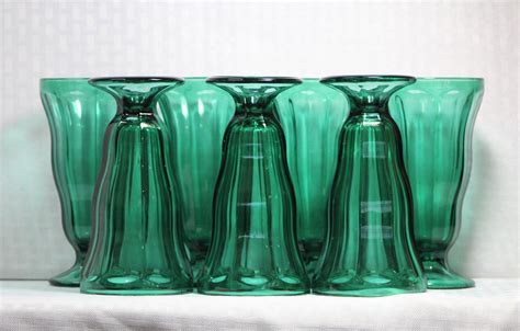 Vintage Anchor Hocking Fountainware Emerald Green Oz Soda Etsy