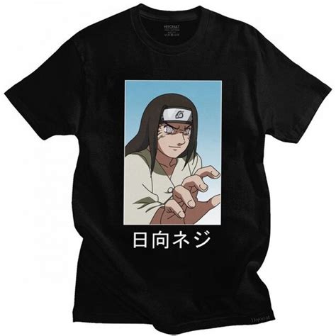 Anime Neji Hyuga T Shirt Men Cotton Casual T Shirt Short Sleeve