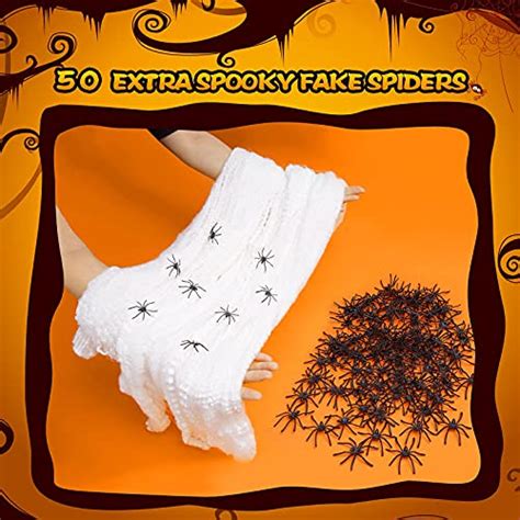 Spider Webs Halloween Decorations Outdoor 1000 Sqft Stretchable