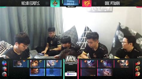 MDL GAME 1 VICTIM ESPORTS VS ONIC PRODIGY MDL ID SEASON 2 YouTube