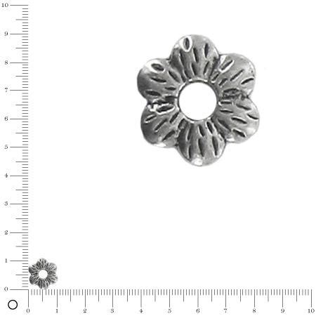 Breloque fleur pour bague à monter Ø 17 mm Scrapmalin