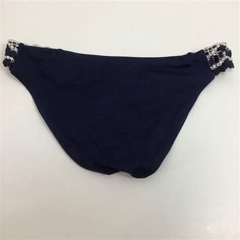 Becca Swim Becca Navy Blue White Delilah Crochet Bikini Poshmark