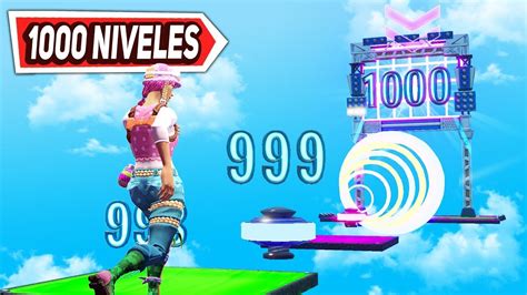 Nuevo Parkour 1000 Niveles Fortnite Parkour Youtube