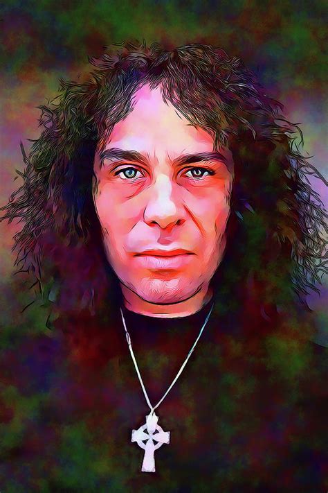 Ronnie James Dio Art Rainbow In The Dark By James West Mixed Media By The Rocker Fine Art America