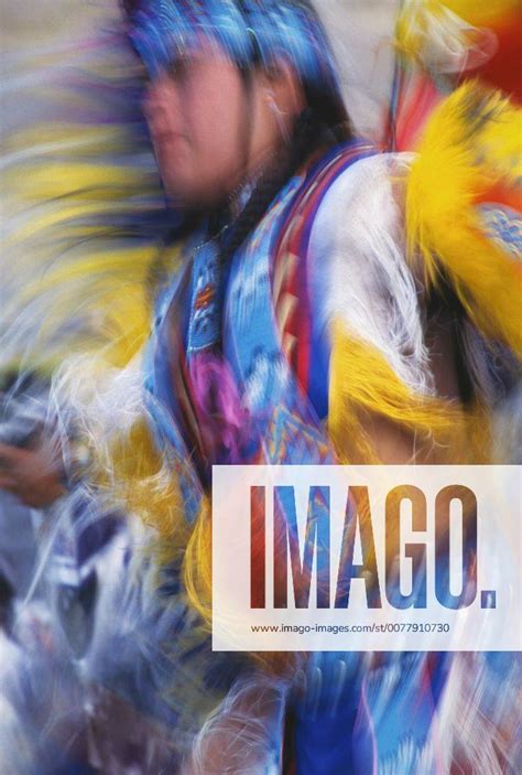 Native American Dancer In Fancy Dance Regalia Pi Ume Sha Treaty Days