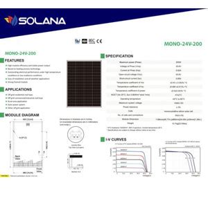 Jual Solar Panel Surya Cell Module Solana Wp Wp V V Mono