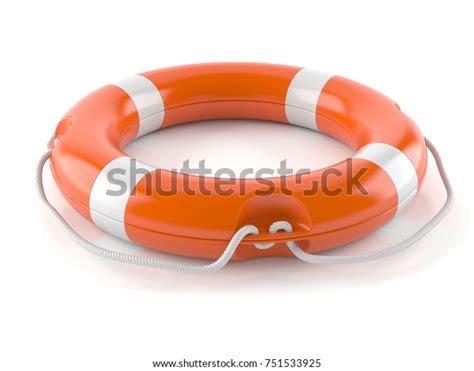 Life Buoy Isolated On White Background Stock Illustration 751533925