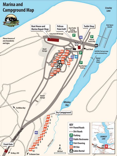 Need a map of the area? Download maps of Crowley Lake Fish Camp ...