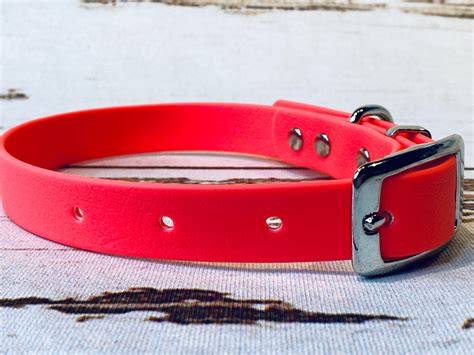 Waterproof dog collar, pink dog collar, dog collar, buckle dog collar ...