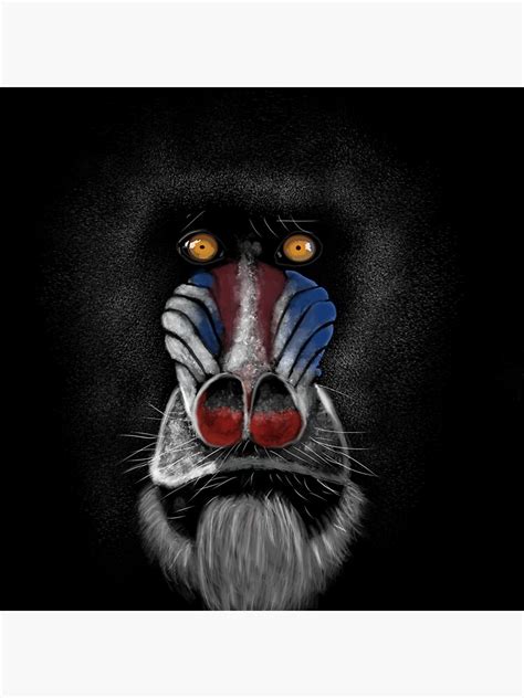 Mandrill Sticker For Sale By Bloodymaryplace Redbubble