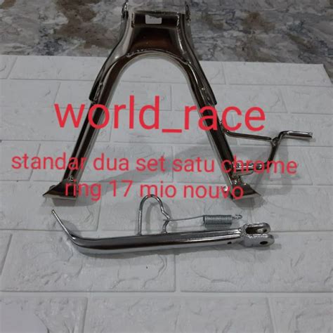 Jual STANDAR DUA PLUS STANDAR SATU CHROME MIO SPORTY MIO SOUL LAMA DAN