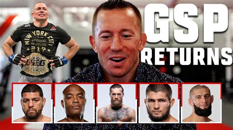 Gsp Reacts To Potential Opponents For His Return In December Fpi4 Youtube