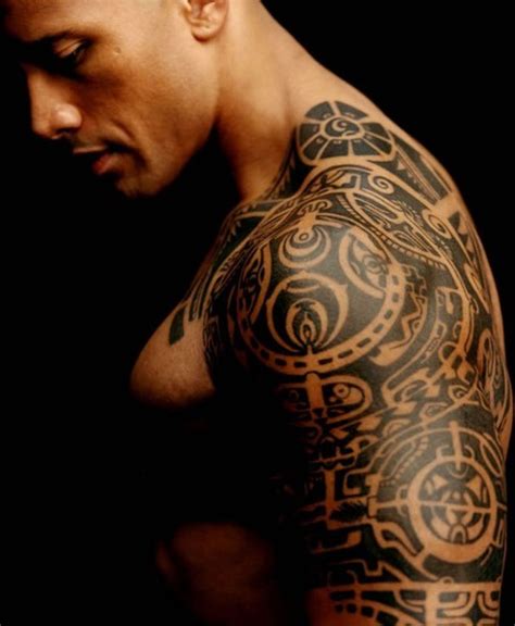 Dwayne Johnson (The Rock) Body Tattoo