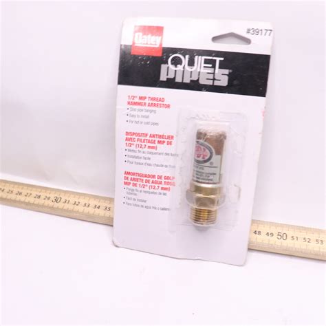 Oatey Quiet Pipes Water Hammer Absorber 200 Psi Copper 12 Mip 39177