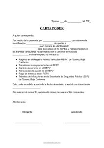 ᐅ Carta Poder Simple para Trámites Vehiculares en Tijuana