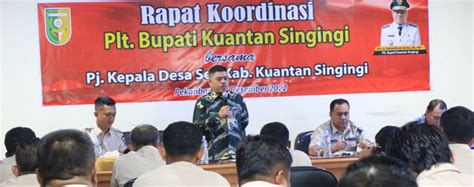 Plt Bupati Kuansing Suhardiman Amby Pj Kepala Desa Diharapkan