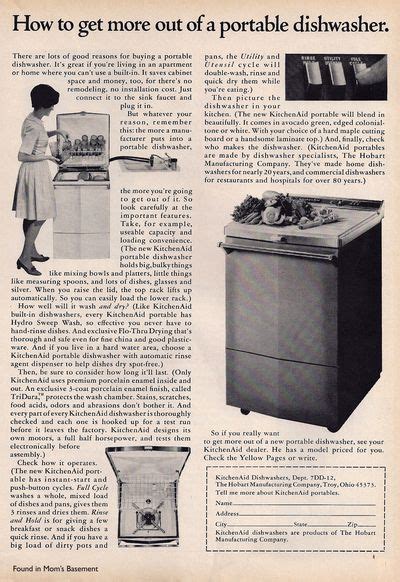 1967 Kitchenaid Dishwasher Ad Does Your Kitchen Get That Stuffy Feeling After A Big Meal