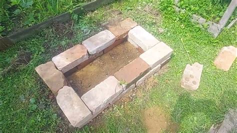 Мангал из б/у кирпичей, сложили за пару часов. - YouTube