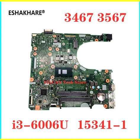 Placa mãe para computador portátil dell inspiron 15 3567 3467