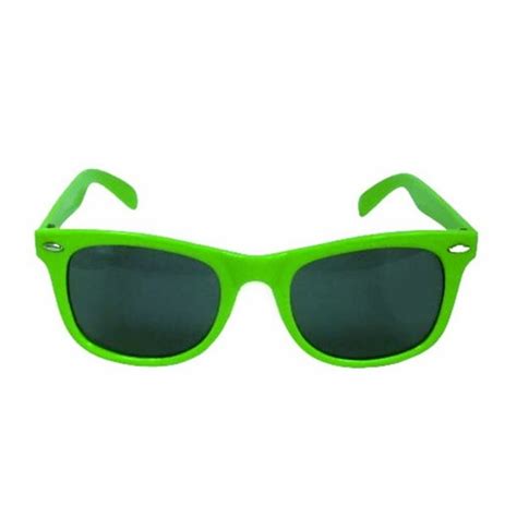 Mardi Gras Spot Lime Green Adult Sunglasses Each