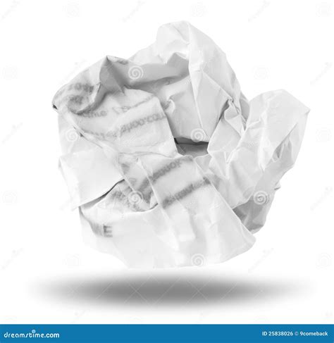 Crumpled Paper Ball Stock Photo Image Of Macro Wrinkled 25838026