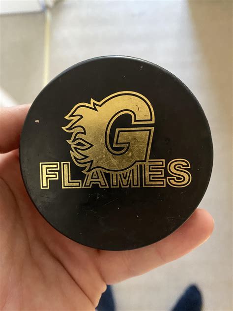 Just found a Guildford Flames hockey puck that hit my mum in the head about 16 years ago. She ...