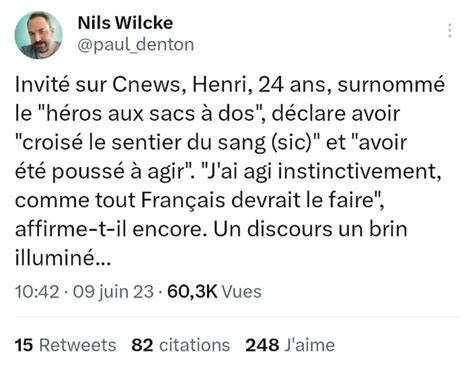 Louis Napo on Twitter Selon qui sera le héros du jours Nils n aura