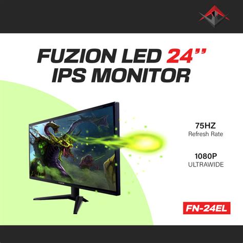 Fuzion Fn 24el 24 Ips 75hz Led Monitor Lazada Ph